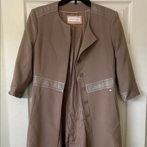 Women's Taupe Trench Coat
